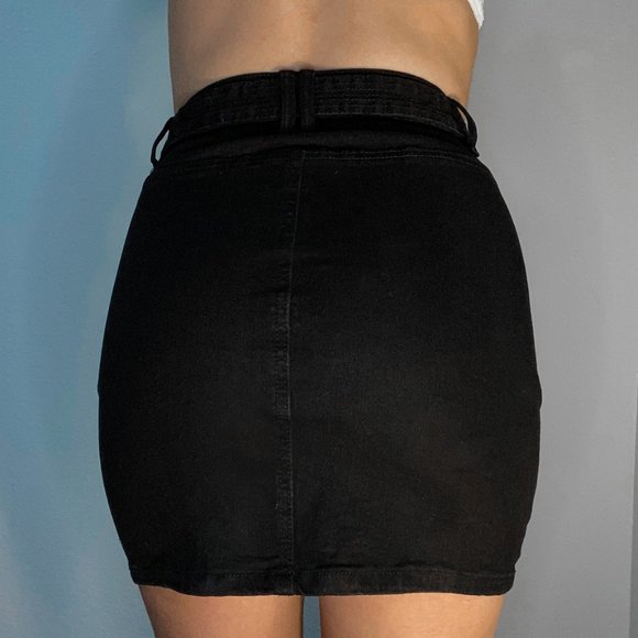 High Hopes Black Denim Skirt - Picture 2 of 2